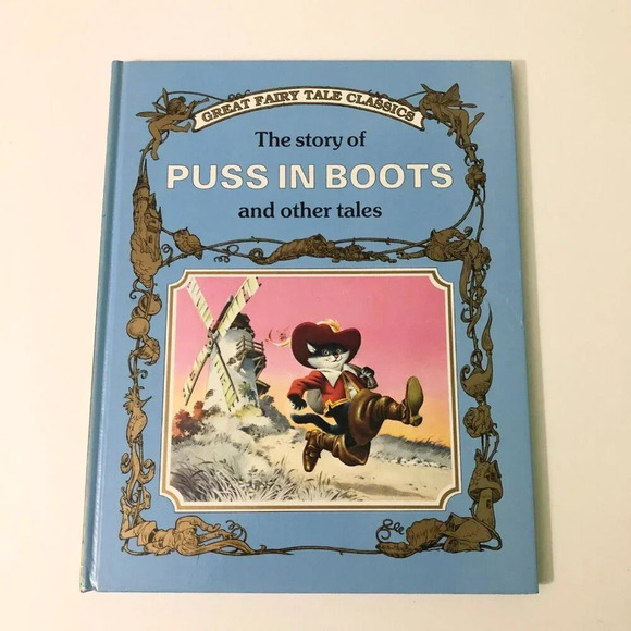 Vtg Great Fairy Tale Classics The Story of Puss in Boots and Other Tales Book - Picture 1 of 16